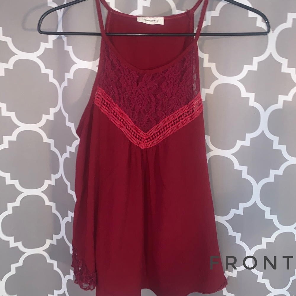 Red blouse